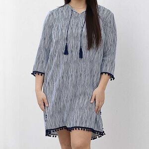 The Royal Standard Fiji Stripe Tunic Cover-Up
